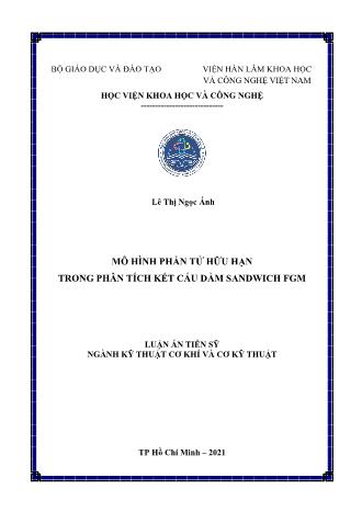 Luận án Mô hình phần tử hữu hạn trong phân tích kết cấu dầm Sandwich FGM