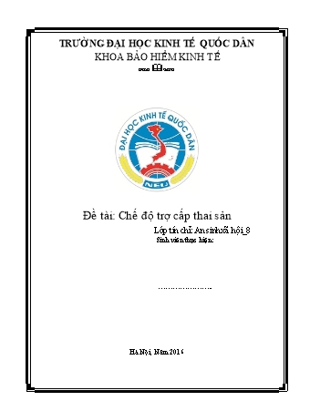 Đề tài: Chế độ trợ cấp thai sản