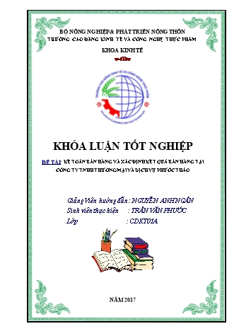 Khóa luận Kế toán bán hàng và xác định kết quả kinh doanh tại công ty TNHH thương mại và dịch vụ Phước Thảo